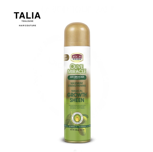 SPRAY BRILLANCE ET RÉPARATION AFRICAN PRIDE OLIVE MIRACLE 226g